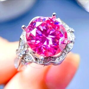 5 carat pink diamond engagement ring